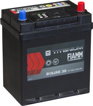 Fiamm B19JAK 38 - Startera akumulatoru baterija autospares.lv