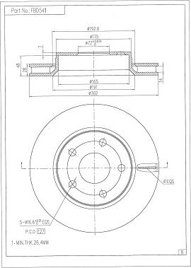 FI.BA FBD541 - Bremžu diski www.autospares.lv