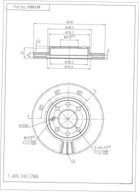 FI.BA FBD149 - Тормозной диск www.autospares.lv