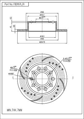 FI.BA FBD167L/H - Тормозной диск www.autospares.lv