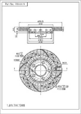 FI.BA FBD134/H - Тормозной диск www.autospares.lv