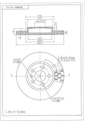 FI.BA FBD353 - Brake Disc www.autospares.lv