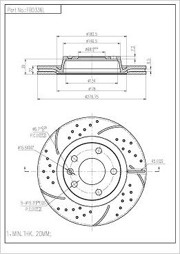 FI.BA FBD336L/H - Brake Disc www.autospares.lv