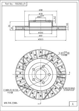 FI.BA FBD292L/H - Bremžu diski autospares.lv