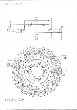 FI.BA FBD247/H - Bremžu diski autospares.lv