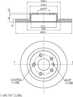 FI.BA FBD281 - Bremžu diski www.autospares.lv