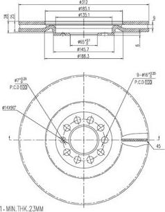 FI.BA FBD283 - Bremžu diski www.autospares.lv