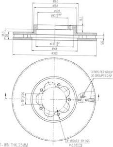 FI.BA FBD270 - Bremžu diski www.autospares.lv