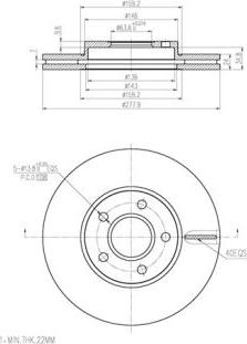 FI.BA FBD273 - Тормозной диск www.autospares.lv