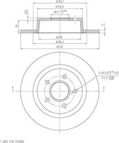 FI.BA FBD272 - Bremžu diski autospares.lv