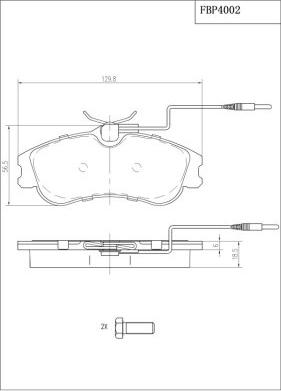 FI.BA FBP4002 - Bremžu uzliku kompl., Disku bremzes autospares.lv