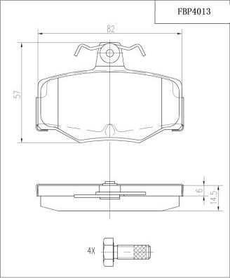 FI.BA FBP4013 - Bremžu uzliku kompl., Disku bremzes autospares.lv