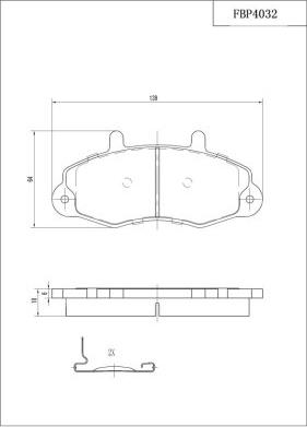 FI.BA FBP4032 - Bremžu uzliku kompl., Disku bremzes www.autospares.lv