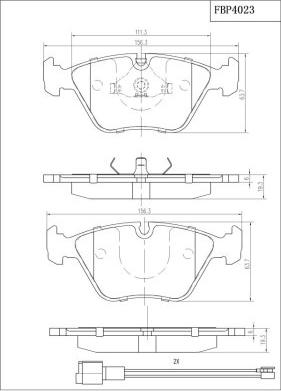 FI.BA FBP4023 - Bremžu uzliku kompl., Disku bremzes autospares.lv