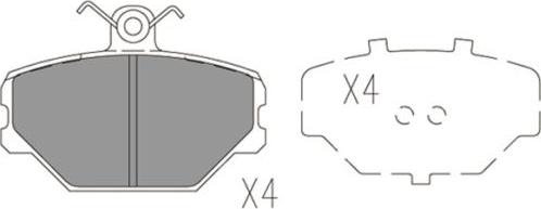 FI.BA FBP4169 - Brake Pad Set, disc brake www.autospares.lv