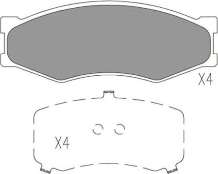 FI.BA FBP4168 - Brake Pad Set, disc brake www.autospares.lv