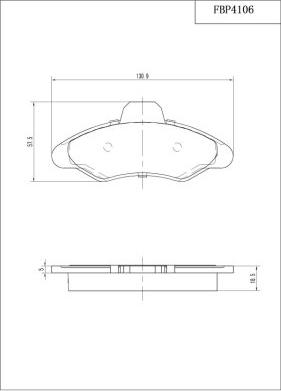 FI.BA FBP4106 - Bremžu uzliku kompl., Disku bremzes autospares.lv