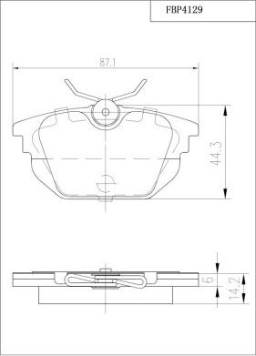 FI.BA FBP4129 - Bremžu uzliku kompl., Disku bremzes www.autospares.lv