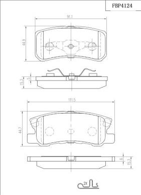 FI.BA FBP4124 - Bremžu uzliku kompl., Disku bremzes www.autospares.lv