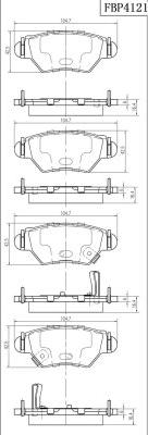 FI.BA FBP4121 - Bremžu uzliku kompl., Disku bremzes autospares.lv