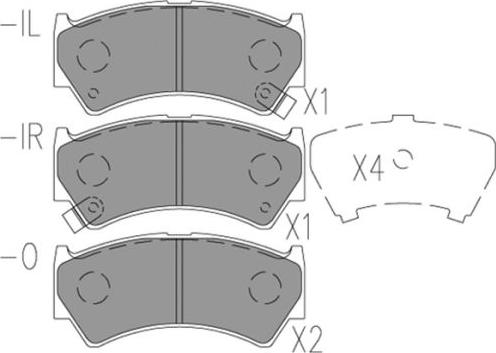 FI.BA FBP4170 - Brake Pad Set, disc brake www.autospares.lv