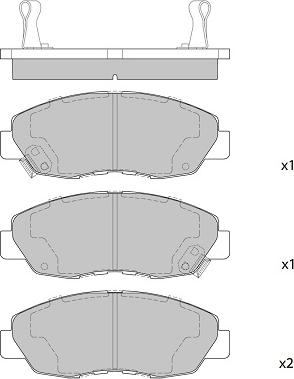 FI.BA FBP4396 - Bremžu uzliku kompl., Disku bremzes www.autospares.lv