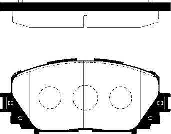 Akebono ACT1628 - Bremžu uzliku kompl., Disku bremzes autospares.lv