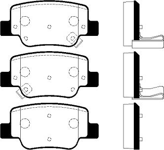 Japanparts 5102224 - Bremžu uzliku kompl., Disku bremzes autospares.lv