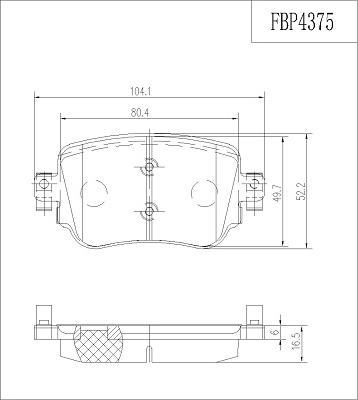 FI.BA FBP4375 - Bremžu uzliku kompl., Disku bremzes www.autospares.lv