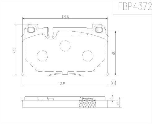 FI.BA FBP4372 - Bremžu uzliku kompl., Disku bremzes www.autospares.lv