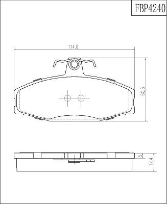 FI.BA FBP4240 - Bremžu uzliku kompl., Disku bremzes www.autospares.lv