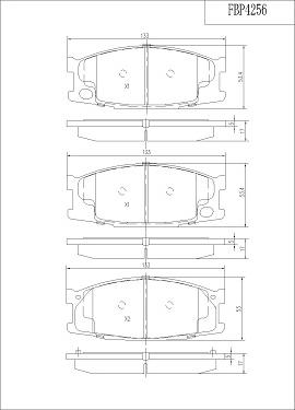 FI.BA FBP4256 - Bremžu uzliku kompl., Disku bremzes www.autospares.lv