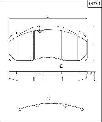 Beral 29 125 29,00 41 4 - Bremžu uzliku kompl., Disku bremzes www.autospares.lv