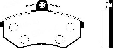 FI.BA FBP4274 - Brake Pad Set, disc brake www.autospares.lv