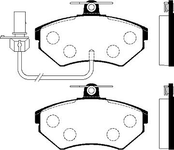 Triscan 40P85044 - Bremžu uzliku kompl., Disku bremzes www.autospares.lv