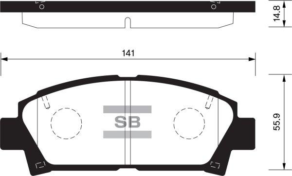 FI.BA FBP1466 - Bremžu uzliku kompl., Disku bremzes autospares.lv