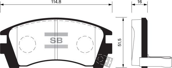 FI.BA FBP1488 - Brake Pad Set, disc brake www.autospares.lv