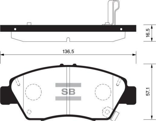 FI.BA FBP1435 - Brake Pad Set, disc brake www.autospares.lv