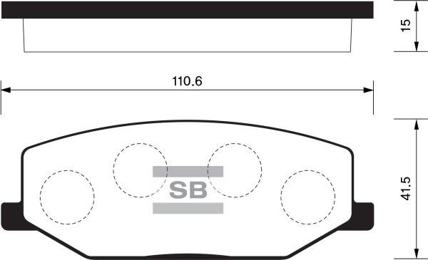 FI.BA FBP1540 - Brake Pad Set, disc brake www.autospares.lv