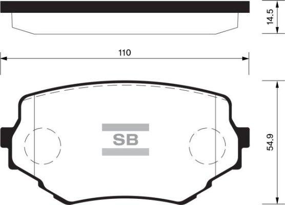 FI.BA FBP1535 - Тормозные колодки, дисковые, комплект www.autospares.lv