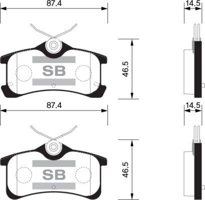 FI.BA FBP1575 - Brake Pad Set, disc brake www.autospares.lv