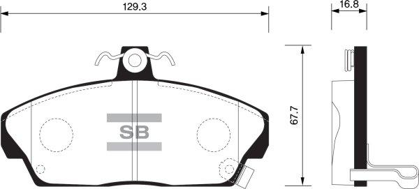 FI.BA FBP1571 - Brake Pad Set, disc brake www.autospares.lv