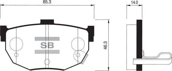 FI.BA FBP1062 - Тормозные колодки, дисковые, комплект www.autospares.lv