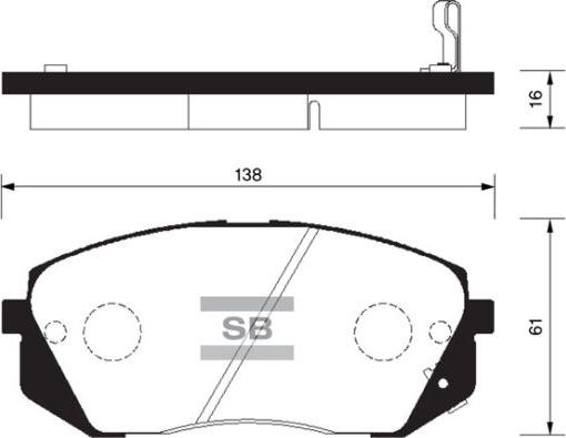 FI.BA FBP1196 - Тормозные колодки, дисковые, комплект www.autospares.lv