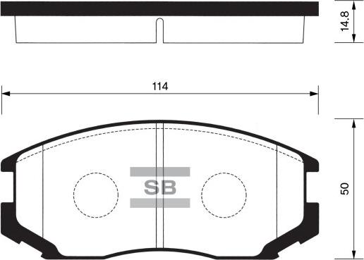 FI.BA FBP1142 - Тормозные колодки, дисковые, комплект www.autospares.lv