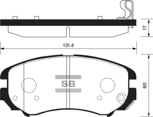 TRW N3600543 - Brake Pad Set, disc brake www.autospares.lv