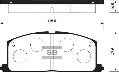 FI.BA FBP1105 - Brake Pad Set, disc brake www.autospares.lv