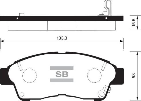 FI.BA FBP1110 - Brake Pad Set, disc brake www.autospares.lv