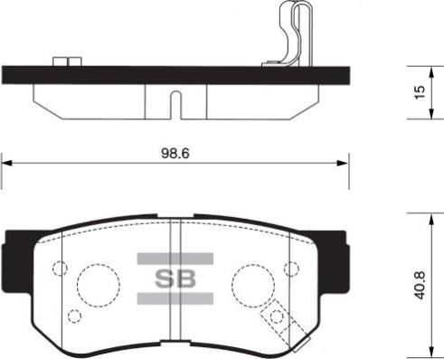 FI.BA FBP1117 - Тормозные колодки, дисковые, комплект www.autospares.lv