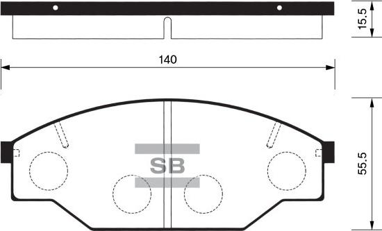 FI.BA FBP1121 - Brake Pad Set, disc brake www.autospares.lv